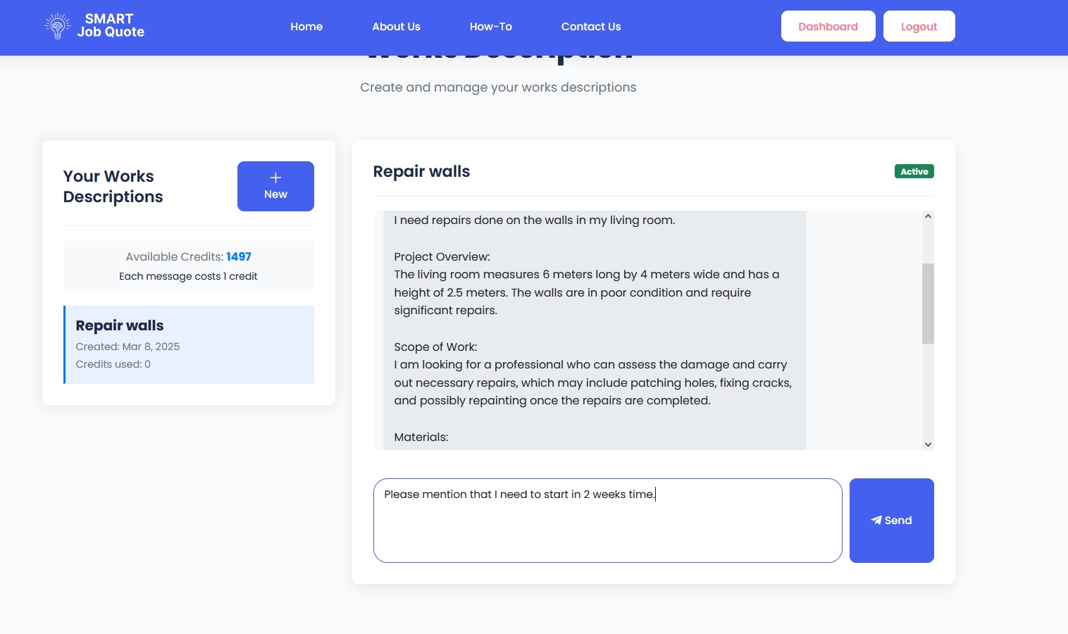 Refine Works Description